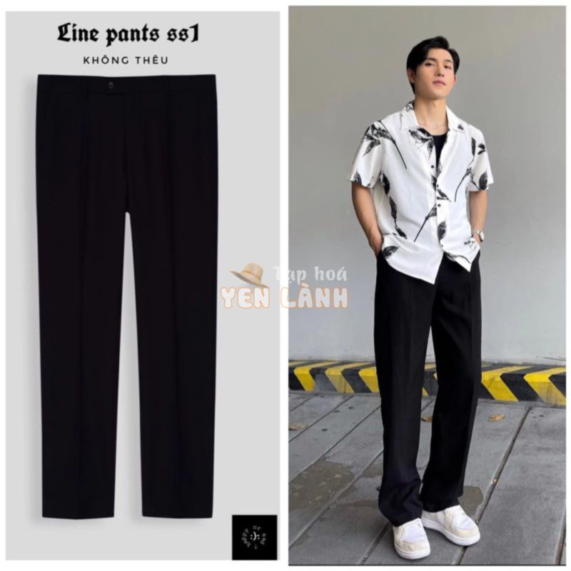 Quần Vải Suông HAPPYORSAD Basic ( Line Pant SS1 Trơn )