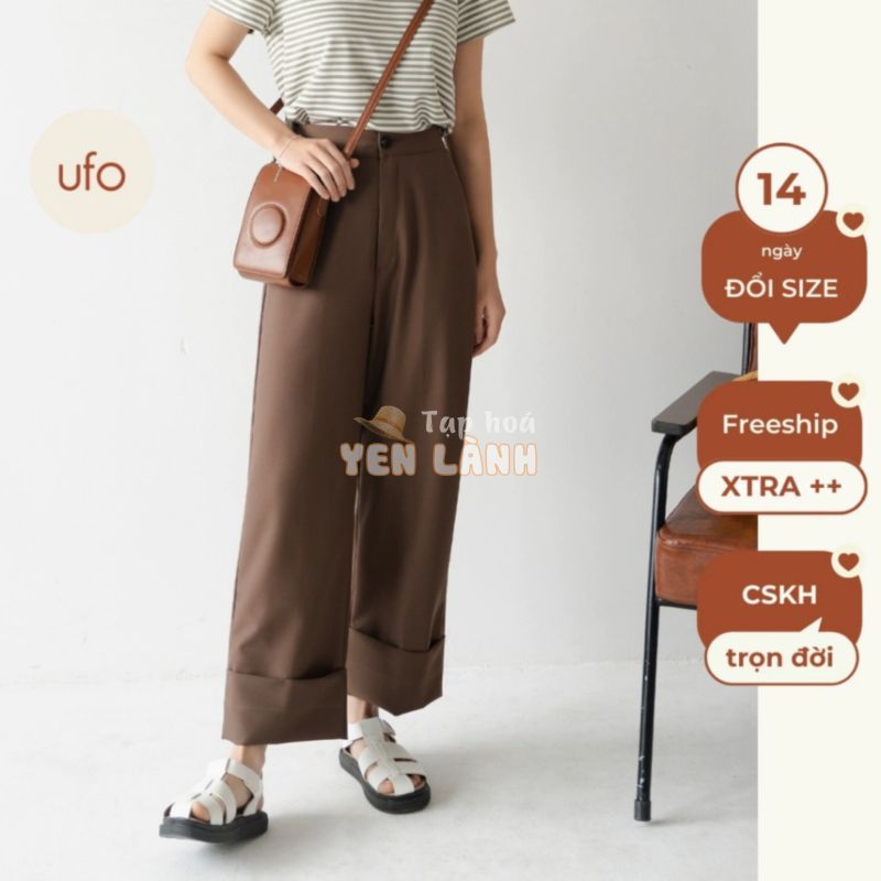 Quần ống rộng dáng suông gấp gấu lơ-vê – Folded Pants – by ufo.thebasic