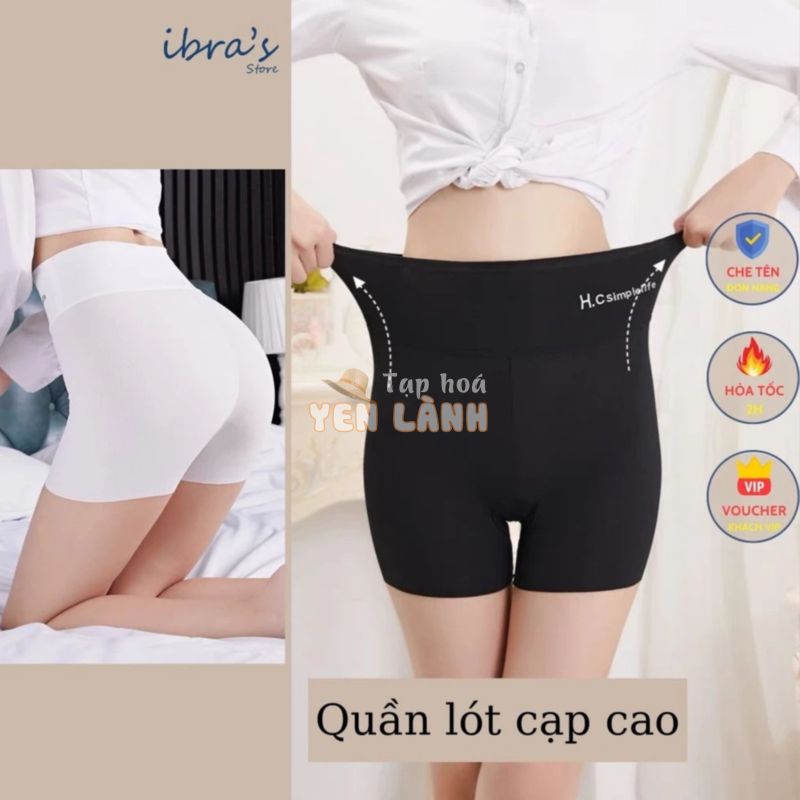 Quần Lót Nữ Cạp Cao Thun Lạnh Ibra’s Store Quần Lót Mặc Váy An Toàn Không Bó Sát Bụng, Cotton Thoáng Khí Thoải Mái i117