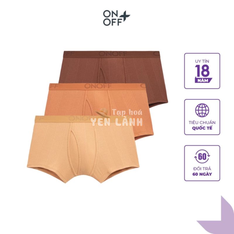 Combo 3 quần lót nam ONOFF Modal Rib cao cấp – 18UO23A023