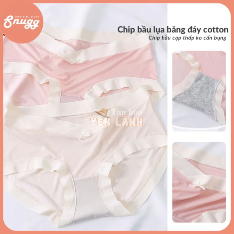 Quần lót bầu Skin Fusion Spandex mịn lụa mỏng tang siêu dai, đáy cotton thấm thoáng Snugg SNU2189