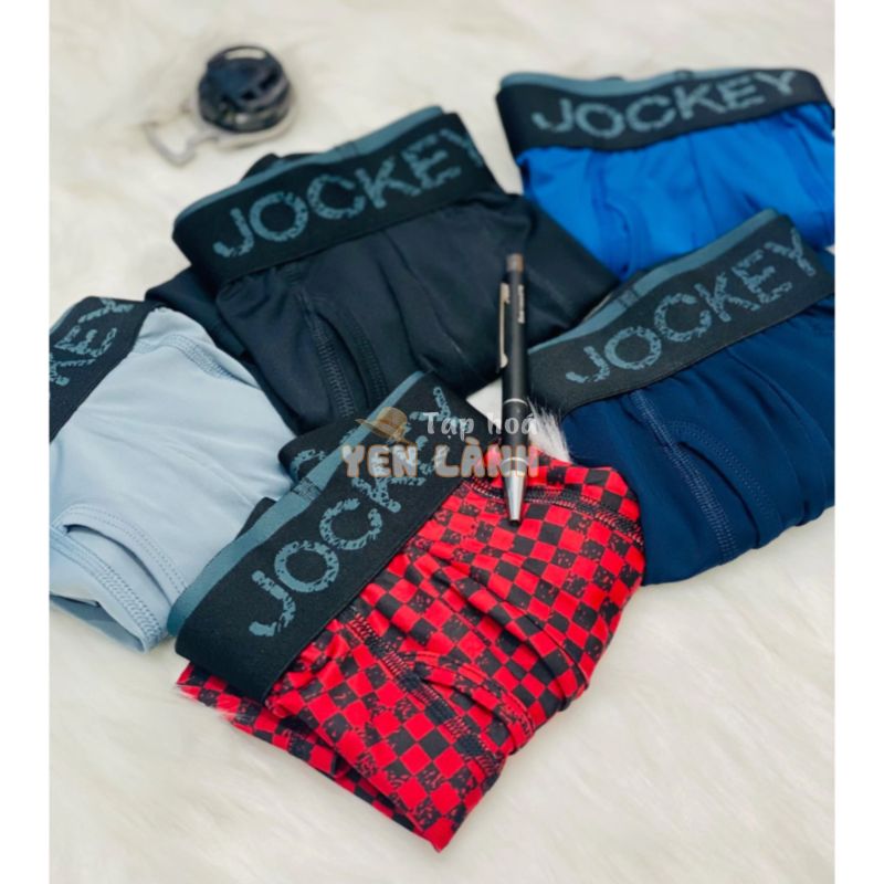 Combo 3-5-7 pcs quần lót boxer nam Jockey, chất liệu 90%polyester 10%spandex co giản 4 chiều,màu sắc đa dạng,thoáng mát