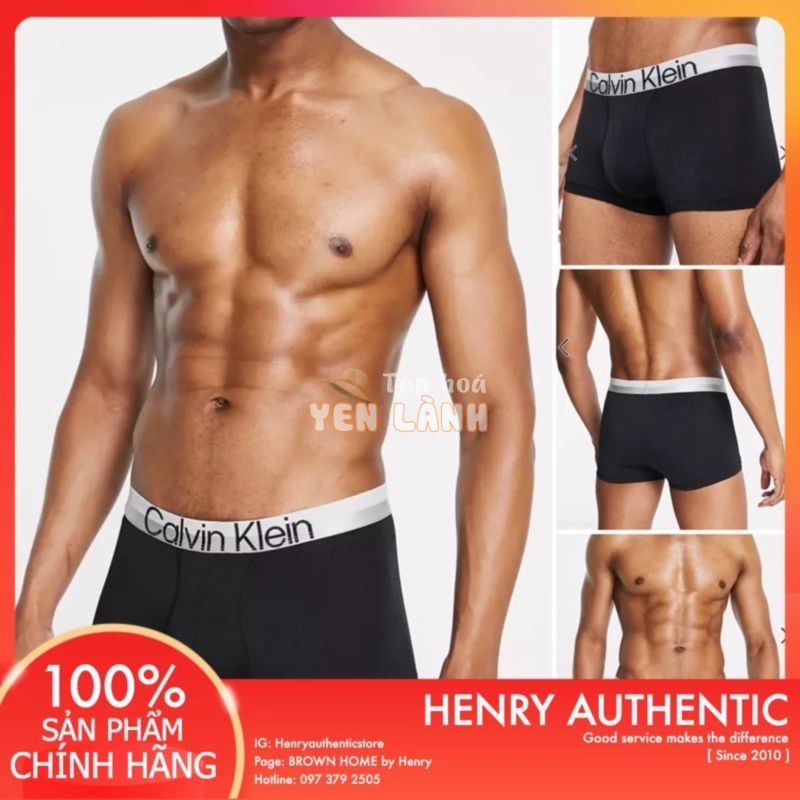 [GIỚI HẠN] – Quần lót nam Calvin Klein CHÍNH HÃNG CK One LOGO mini lấp lánh hộp gói quà siêu sang – HENRY AUTHENTIC