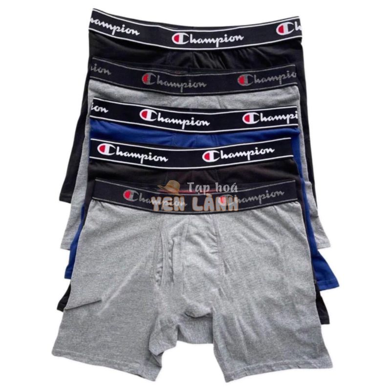 COMBO 5 Quần boxer size M(Quần lót nam dạng đùi) từ thị trường Mỹ của thương hiệu quần lót nổi tiếng Champion