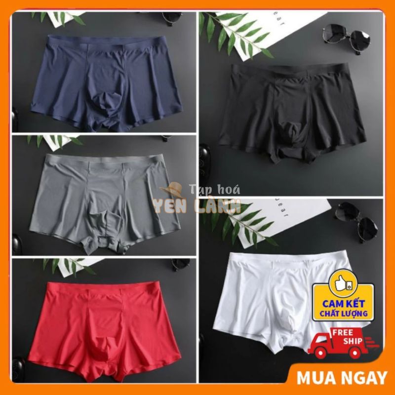 Quần lót nam thun lạnh boxer cao cấp giá rẻ ❤️ABATI❤️ Quần lót nam tam giác boxer muji thun lạnh nam nữ mặc chung