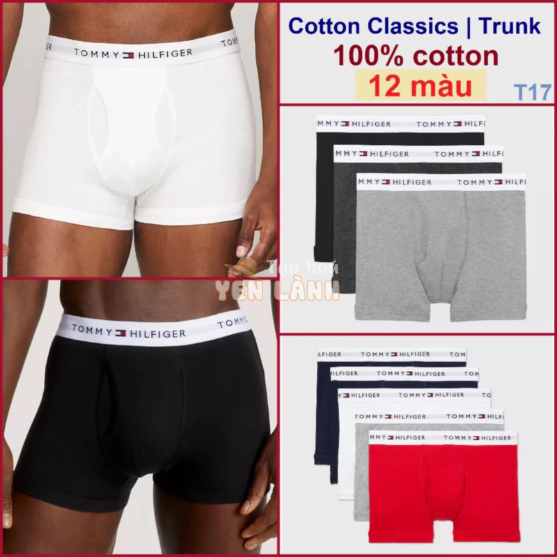 Chính hãng Mỹ – T17..S,M,L- Quần lót nam     Cotton Classic Trunks / Boxer