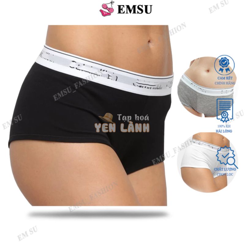 Quần lót đùi nữ boxer, Quần sịt đùi C_K nữ cotton co dãn cao cấp thấm hút mồ hôi