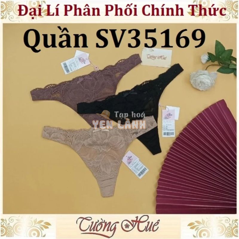 Quần Lót Nữ Bon Bon Sv35169 Lưng Cao Lọt Khe Phối Ren.