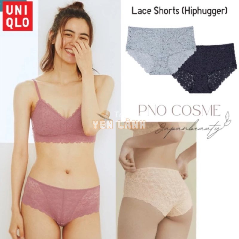 Uniqlo – Quần lót ren mềm Lace Shorts ( nội địa Tag Nhật )