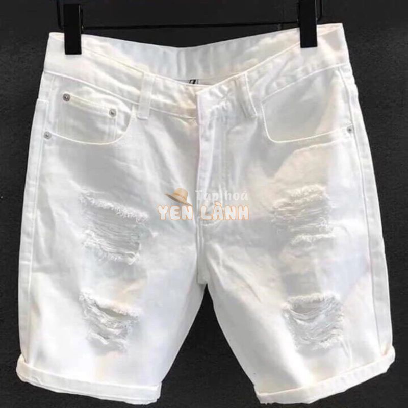 Quần short nam chất jean King168 , co dãn , ngang đầu gối trên Mẫu S01