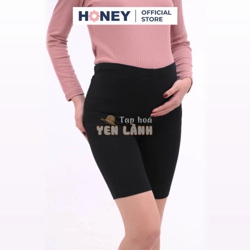 Quần legging ngố, chất cotton co giãn, có chun rút điều chỉnh vòng bụng, nhiều size – Thời trang đầm bầu cao cấp HONEY