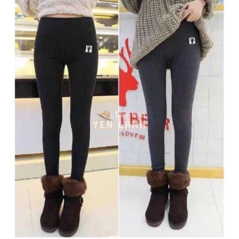 Quần Nỉ Lót Lông tag Mèo xinh sắn/ HÀNG ĐẸP/ legging co giãn, bền đẹp