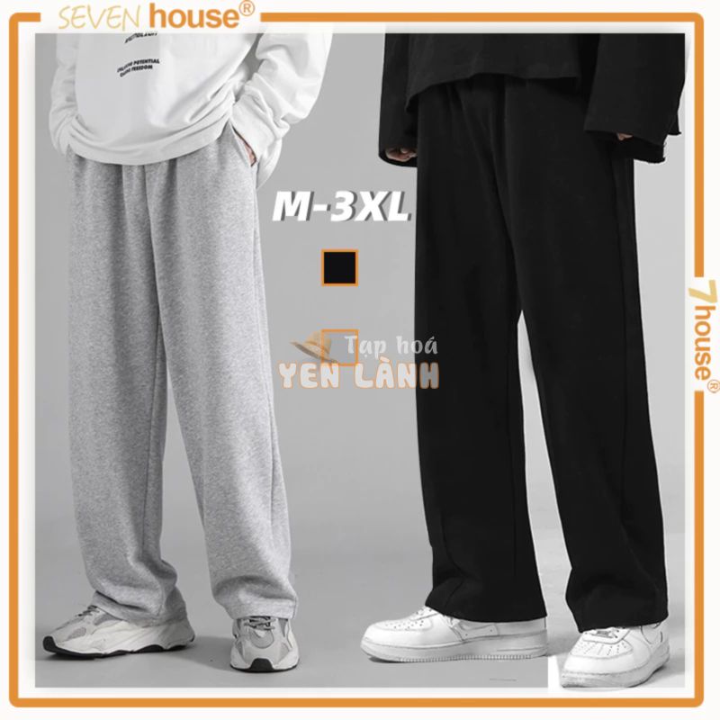 Quần Thun Ống Rộng Unisex Thời Trang Quần Nỉ Xám Nam Quần Dài Mùa Hè Basic Ulzzang Bigsize Màu Trơn Quần Thể Thao