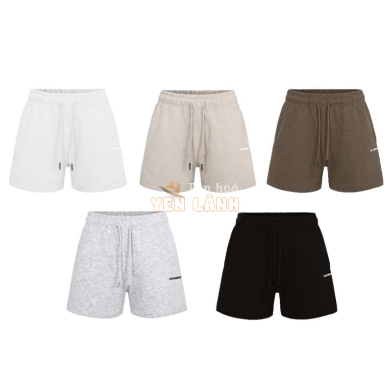 Quần SHORT NỈ FORM TRÊN GỐI [phong cách streetwear, sweatshort, nam nữ] – chính hãng THBBRAND