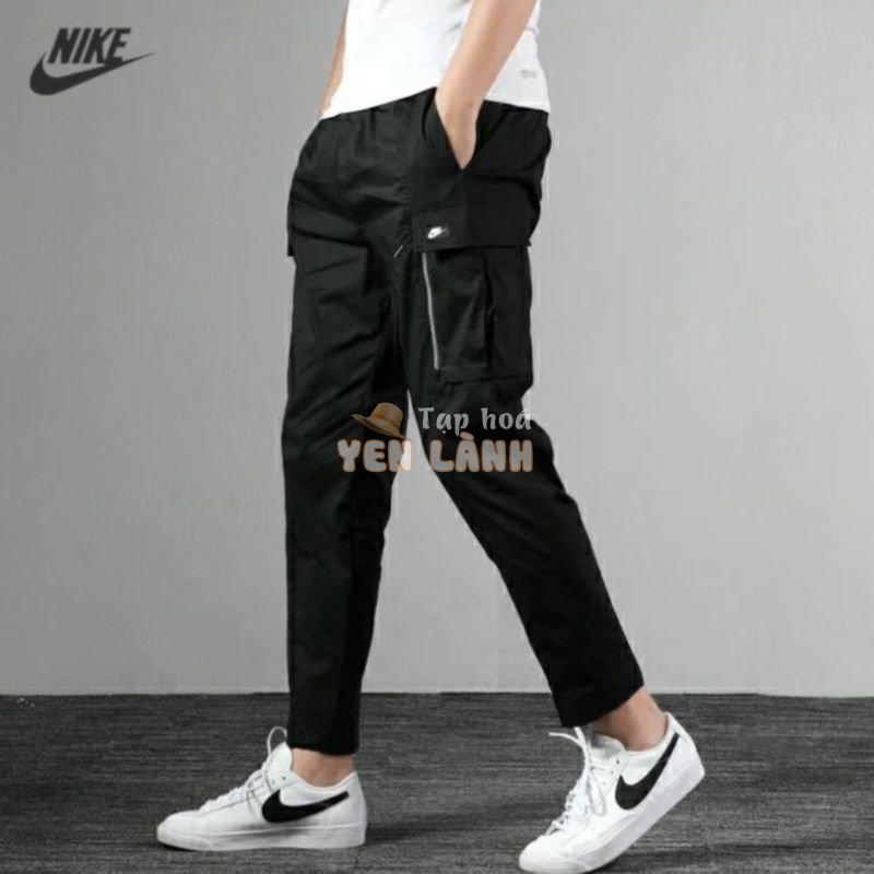 Quần chạy bộ Thêu Logo Nike Chính Hãng 100% Thoáng Khí Nhanh Khô Cho Nam CV9301