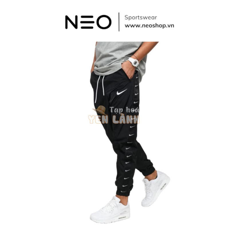 Quần Dài Thể Thao_NlKE Nam Taped Swoosh Popover Pants