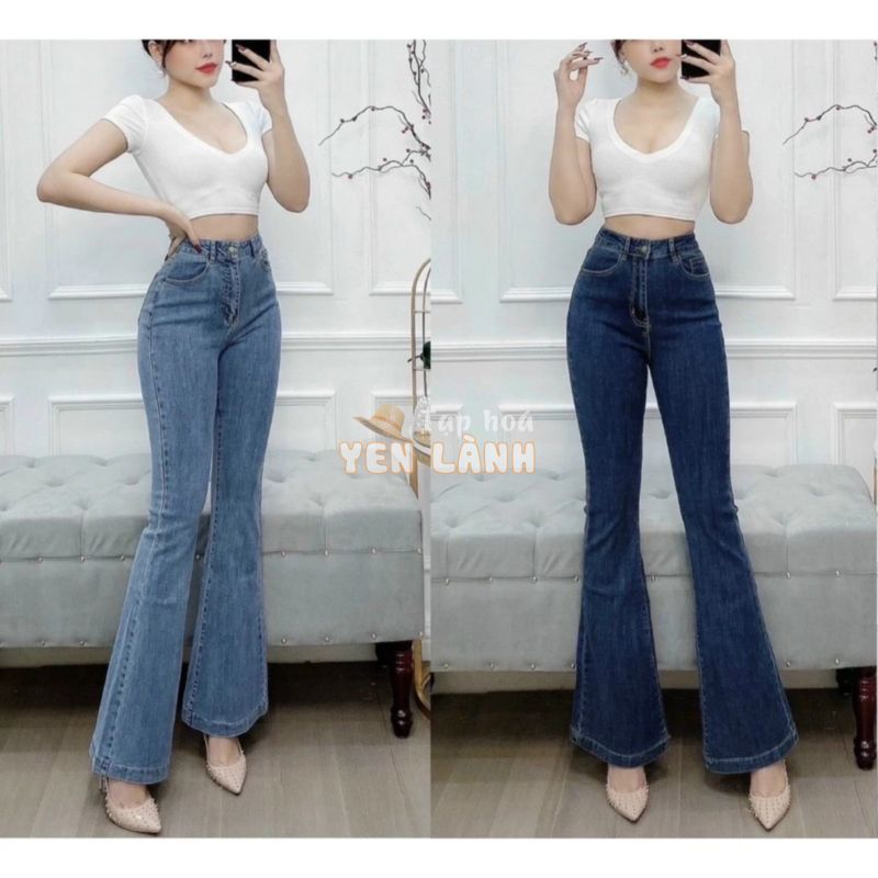 Quần Jeans Ống Pass – Loe Lưng Cao Form Đẹp QJ27