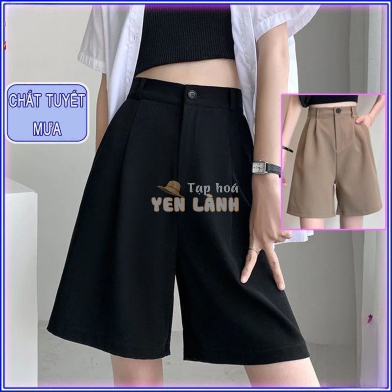 Quần Short Cạp Cao Quần Short Ôngs Rộng Dáng Lửng Ulzzang Siêu Năng Động Mã 279