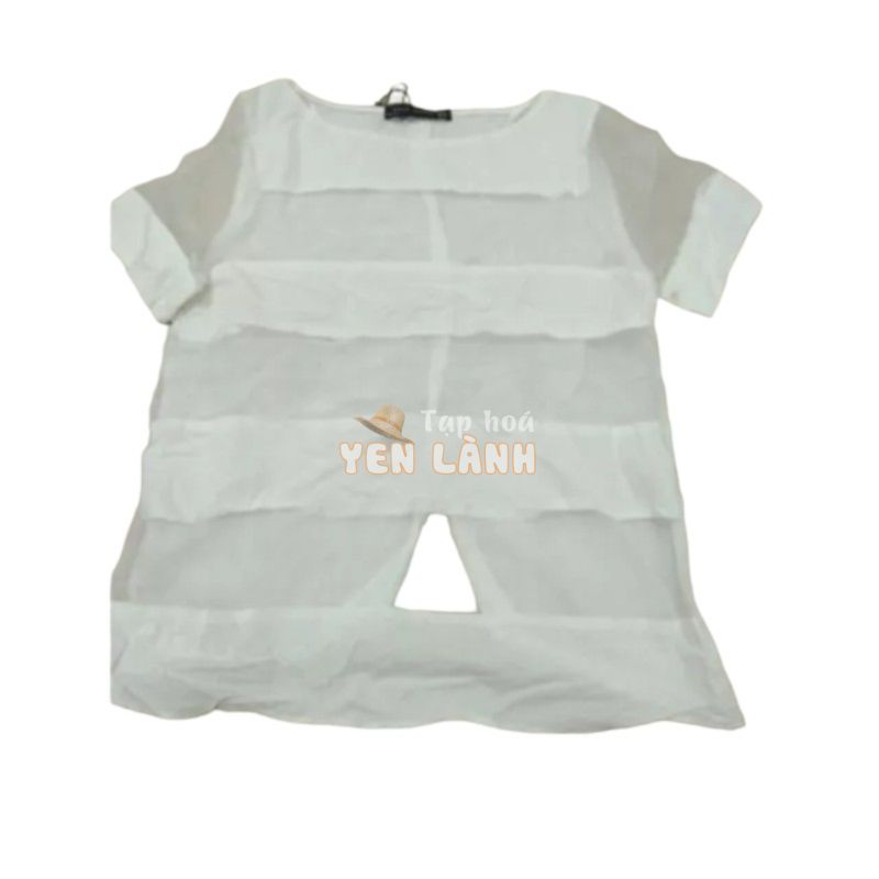 M06. Áo vải phối Voan kính size M xẻ lưng. Hàng thùng