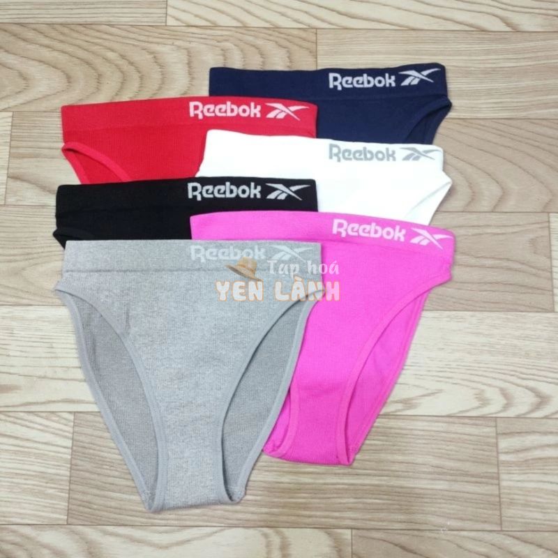 Quần lót nữ Reebok lưng vừa chất thun dệt dày dặn- hàng xuất