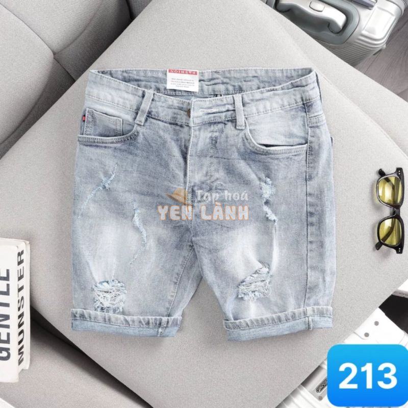 Quần Short Jean Nam chất bò cotton,quần lửng jean, Quần rin nam ngắn Ptz.boutique NHIỀU MẪU ĐẸP QF213