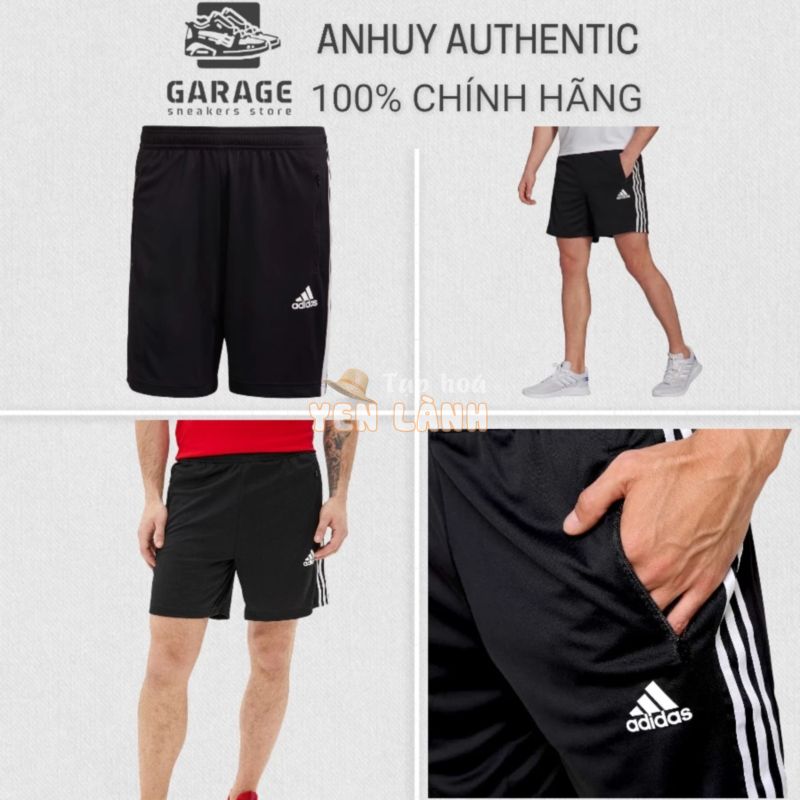 [100% CHÍNH HÃNG] Quần short nam thể thao có túi khoá Adidas poly – GM2127