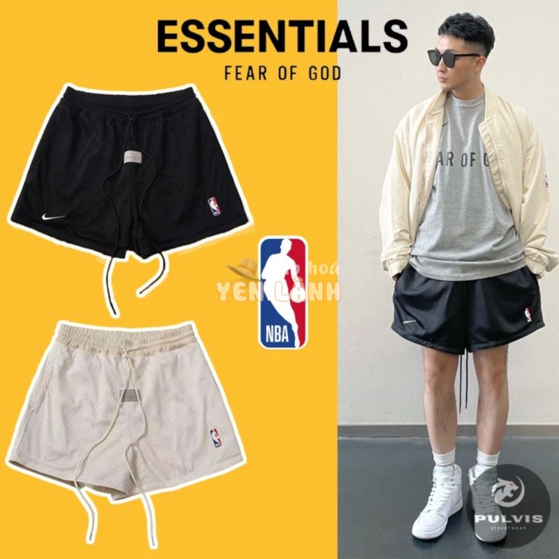 ⚡️[Hight Quality] – Quần short FOG FEAR OF GOD x NBA Basketball Shorts NBA Mesh full tag túi, quần short FOG