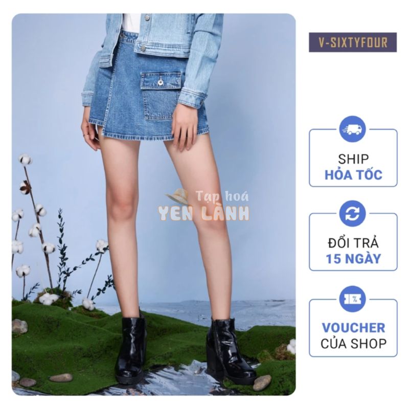 Quần Ngắn Giả Váy Dáng Chữ A. Short Pants With A-line Skirts V-SIXTYFOUR V64 – 222WD1104F1930