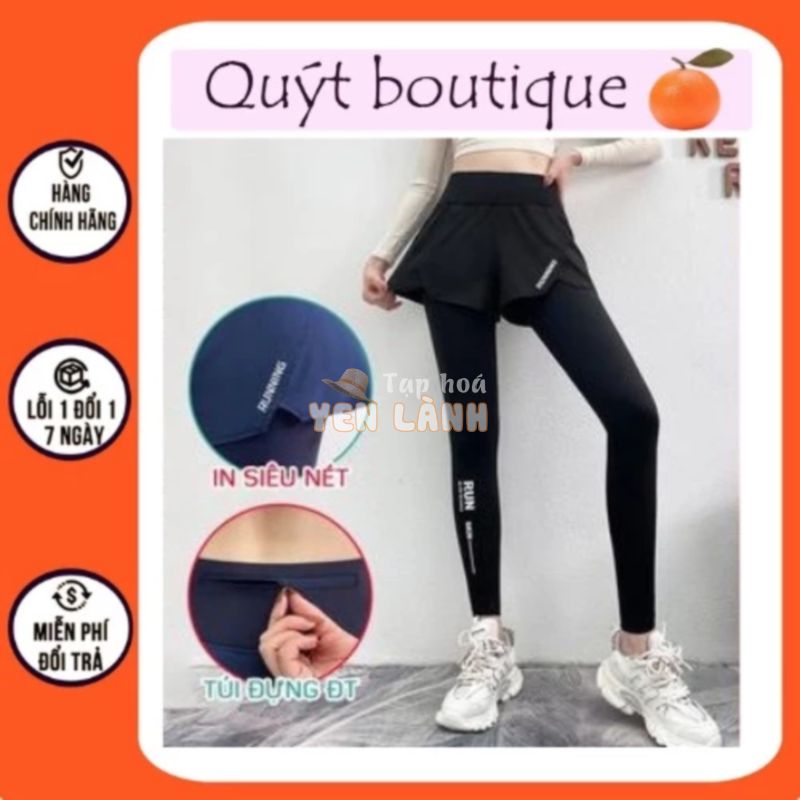 Quần dài tập gym nữ 2 lớp có túi, kiểu quần short legging nữ tập gym, yoga, zumba, leo núi, đi bơi, chạy bộ S024