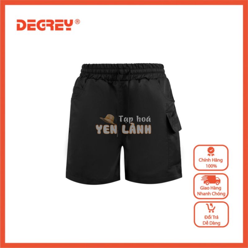 Degrey.madmonks Quần short thể thao dù đen lót lưới – DMQS