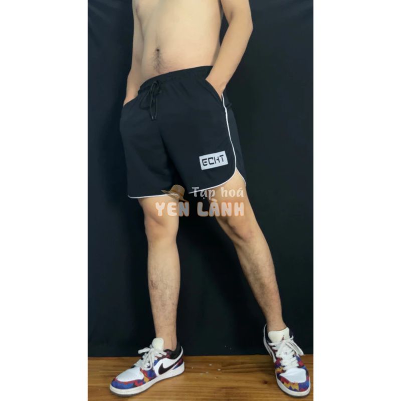 [Combo 4] Quần Short đùi thể thao nam ECHT tập Gym, thể thao, Chất liệu Co Giãn Thun Mè Cotton Thái 100%