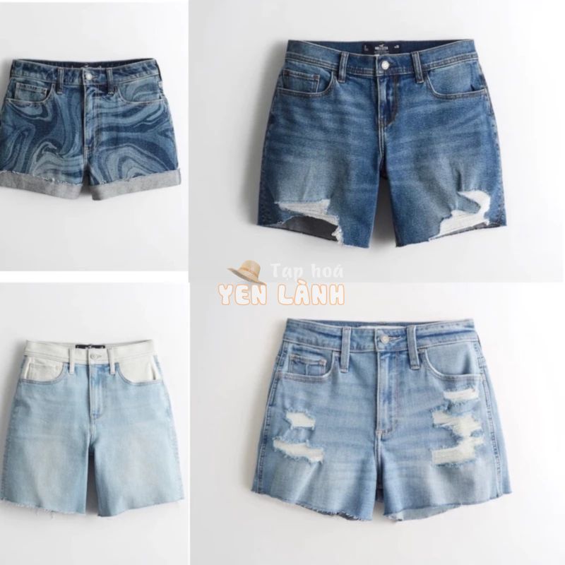 Quần short đùi Hollister size 1, 3 bill mỹ đủ kiểu