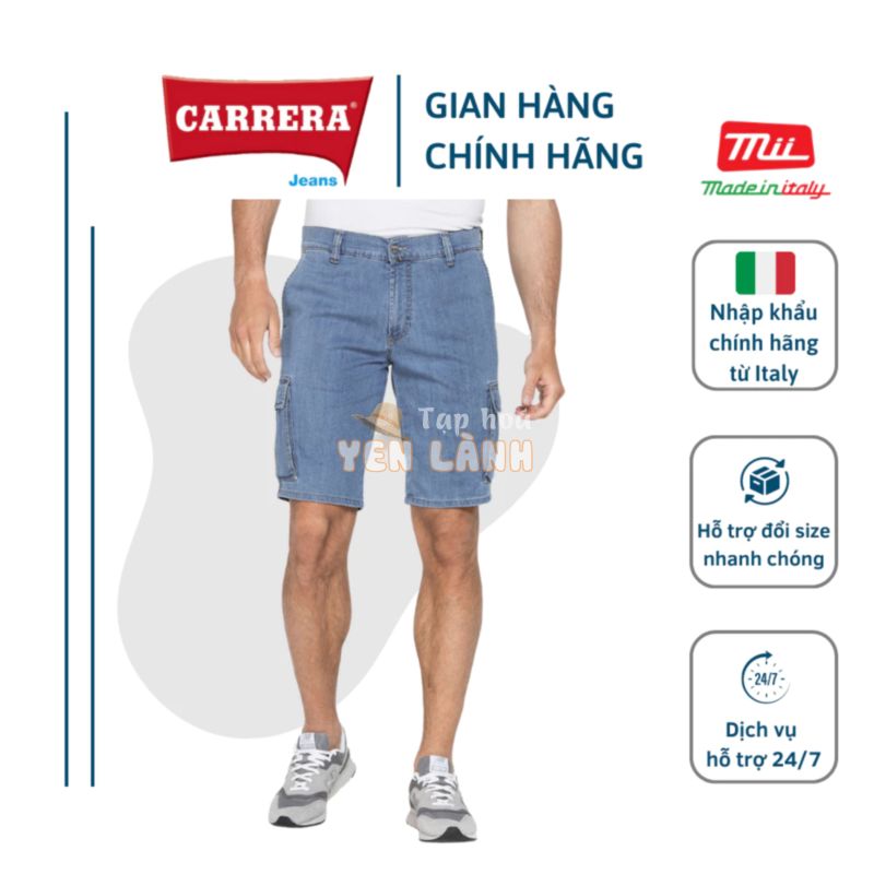 Quần Sooc Đùi DENIM BERMUDA Nam Cao Cấp CARRERA JEANS Dáng Regular Fit Cotton – Nhập Khẩu Chính Hãng từ Ý_6180941A_500