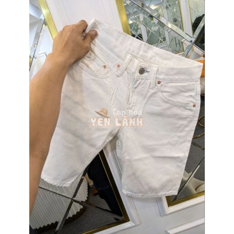 quần short levis màu trắng chính hãng quần jean ngắn levis trắng xịn