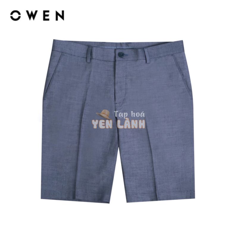 Quần short tây Nam Owen Trendy Polyester màu Navy – SW231238