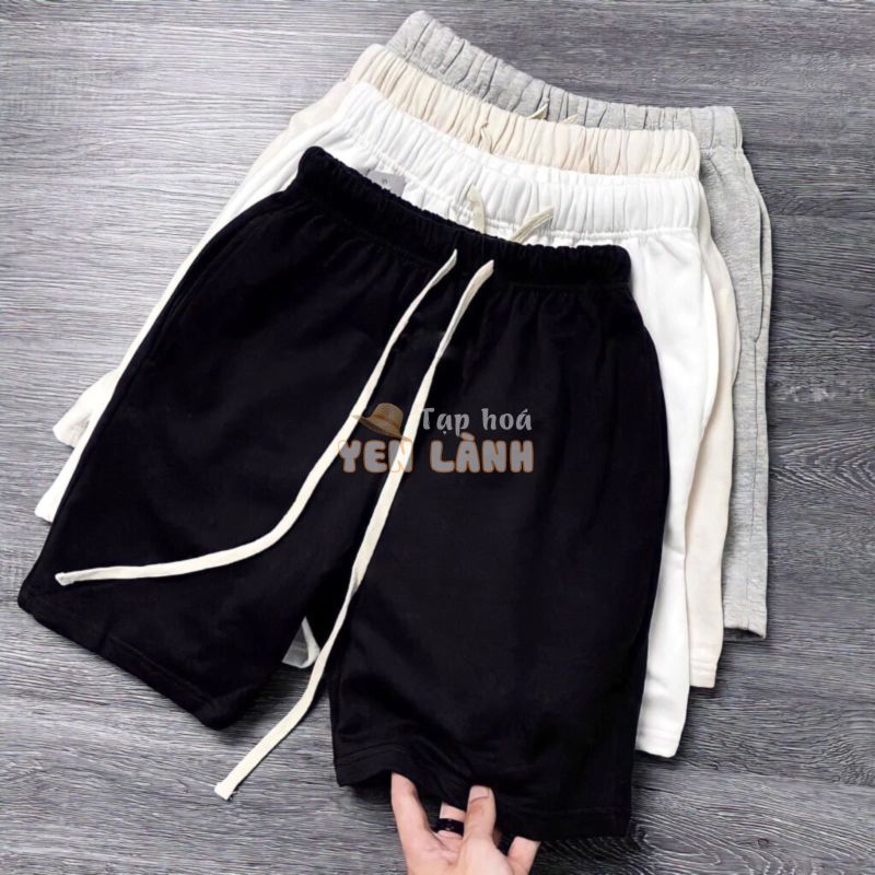 Quần Short thun DREW , ESSENTlAL [Vải Chân Cua Cao Cấp] – Street Style Nam, Nữ – Đùi Thể Thao, Gym – Quần: