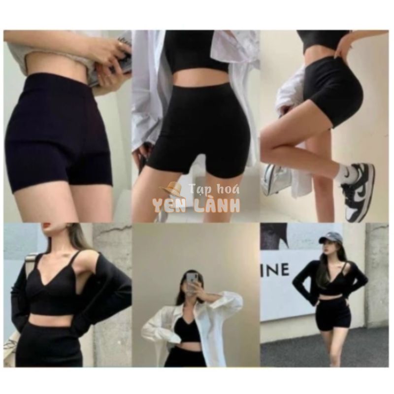 mẫu mới* Quần Biker short dáng ngắn-Quần legging đùi nữ chống cuộn zara mặc siêu đẹp