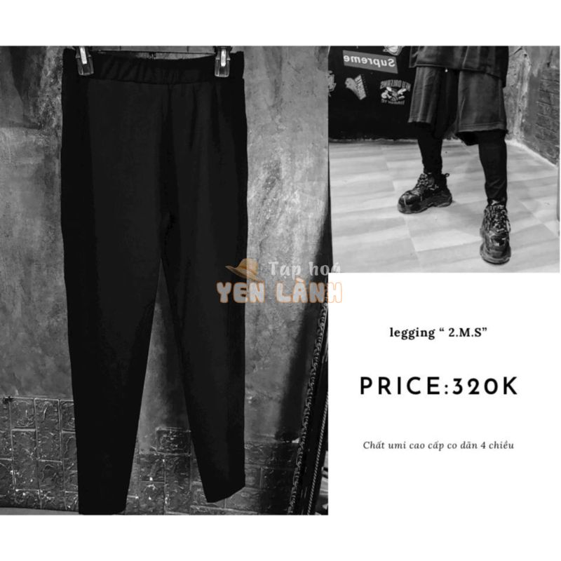 quần legging uniex nam nữ phối quần short – streetwear chất