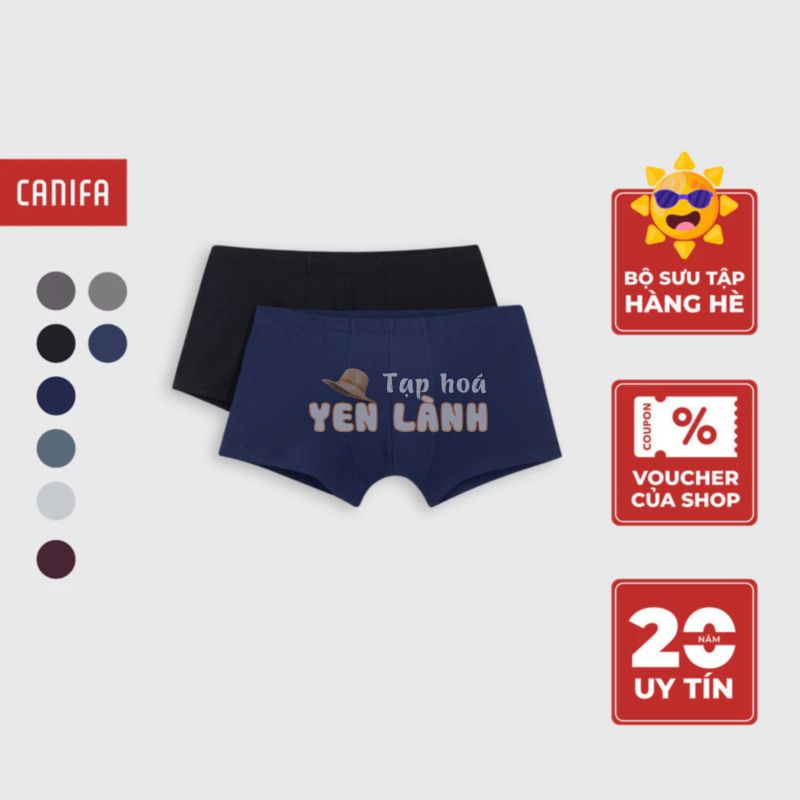 Combo 2 quần sịp đùi, tam giác nam CANIFA chất liệu cotton ML23 8US22A008