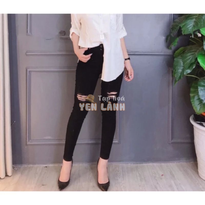 Quần bò đen hàng loại 1 , chất co dãn mềm mặc thoải mái , tôn dáng , nhà e đủ 3 size S,m,L tương đương size 26- size 28.