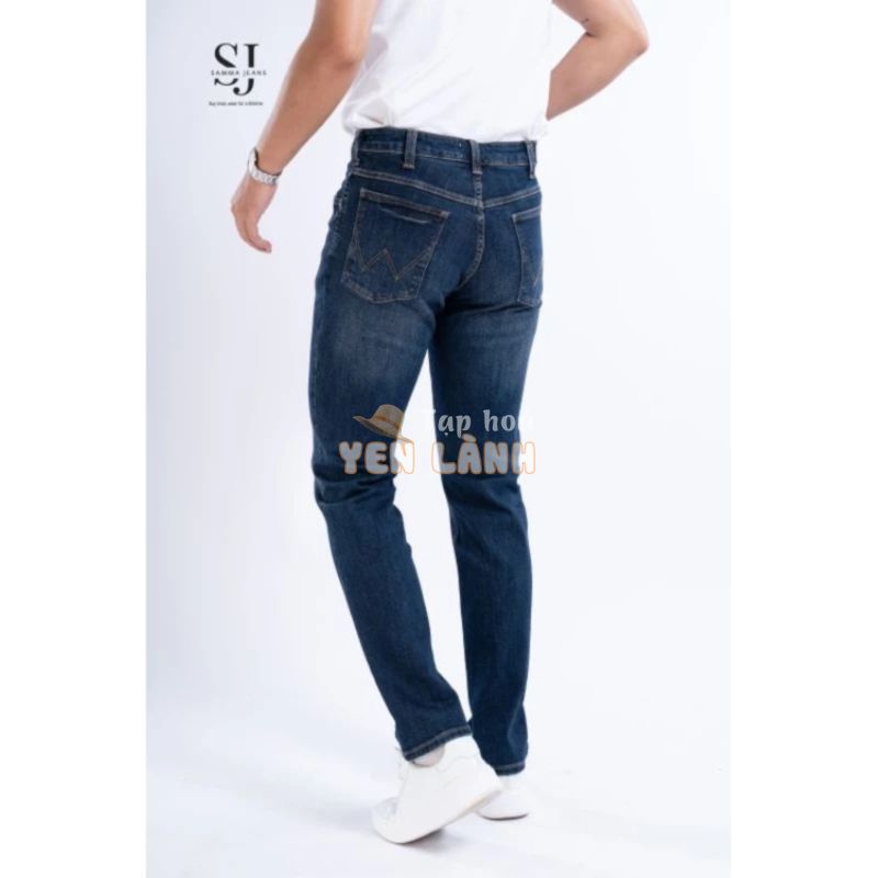 Quần bò slim fit nam Q3 có thêu,quần jean ống đứng siêu đẹp, vải cotton cao cấp co dãn 4 chiều – Thương hiệu Samma Jeans