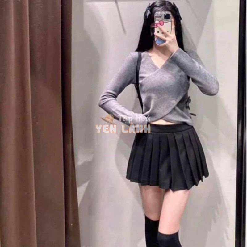 ⭐️  Quần short giả váy xếp  ly ZARA XS rõ xinh Like New ạ, khi đã chán tất cả moị thứ thì em xin PASS hết dọn tủ ạ