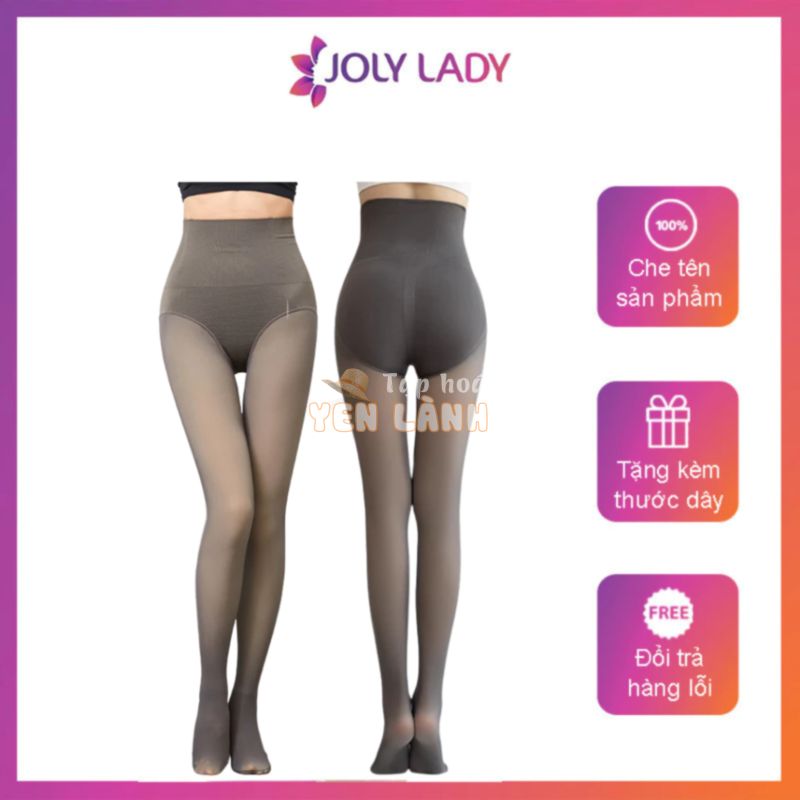 Quần tất JOLY LADY Sline 6D cạp cao, quần tất nữ nâng mông gọn eo giữ nhiệt mùa đông