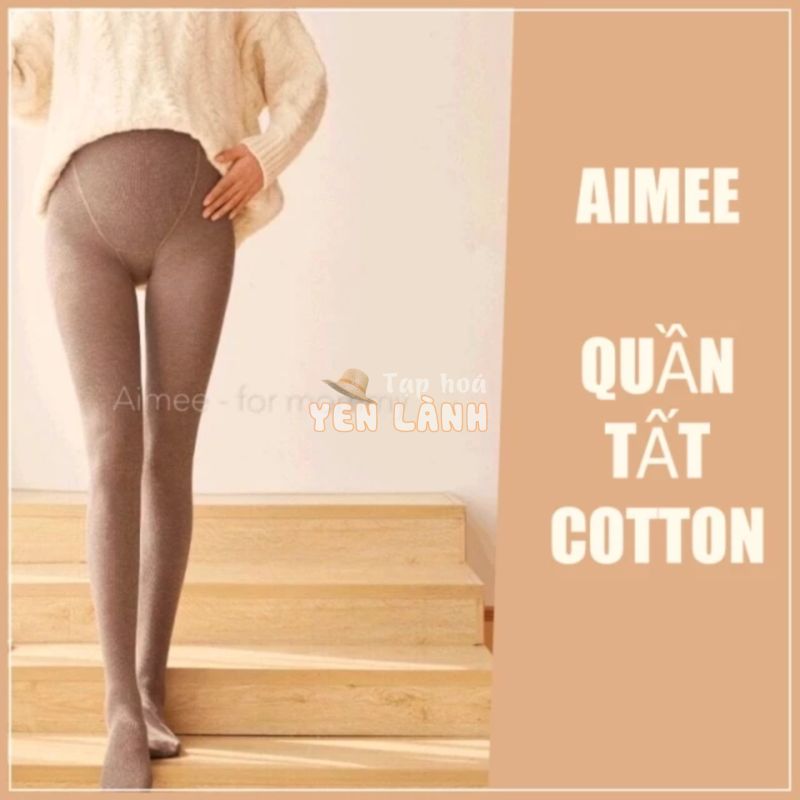 Quần tất Bầu sợi COTTON xuất Nhật, chất mềm mịn, bền, co giãn thoải mái, có chun rút chỉnh vòng bụng