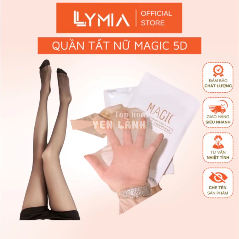 Quần tất giấy da chân Magic 5D LIMIA che khuyết điểm chân, chống nắng, tàng hình cao cấp QT14