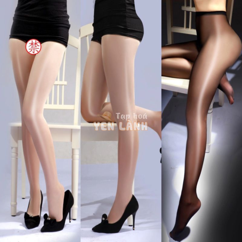 Tất vớ quần HỞ ĐÁY sexy da, bóng, mỏng 3 màu ĐEN/ TRẮNG/ DA thon chân mặc đầm, váy TAT66