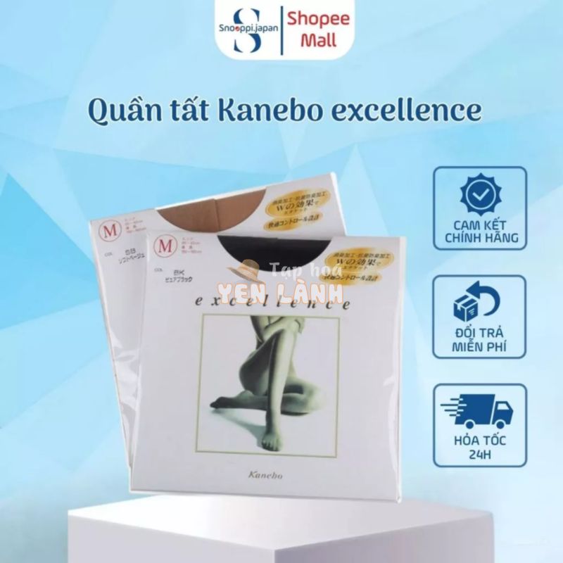 Quần tất Kanebo excellence Nhật Bản màu da mềm mịn, co giãn tốt