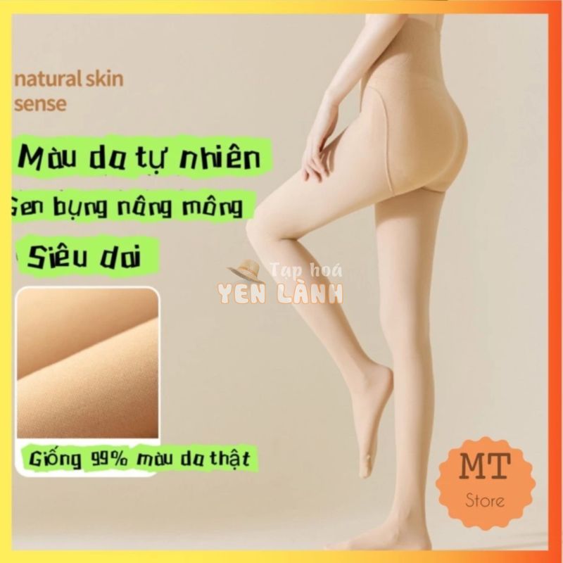 Quần Tất Giữ Nhiệt Kiêm Nịt Bụng , Quần Tất Da Chân Nâng Mông 3 Lớp Giữ Ấm Cho Mùa Đông