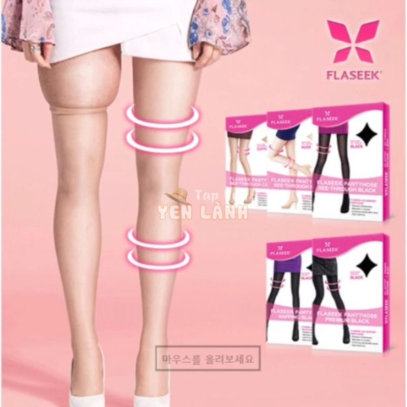 Quần tất chân thon FLASEEK Pantyhose See Through