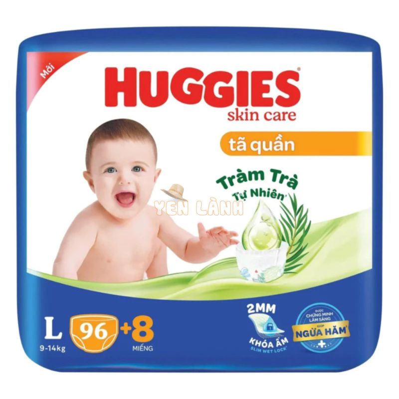 [ TẶNG 8 MIẾNG ] Tả Quần Huggies Skin Care Tràm Trà Tự Nhiên L96/ XL60/ XXL54/ XXL36 ( Bao Bì Thay Đổi Tuỳ Đợt Nhập Hàng